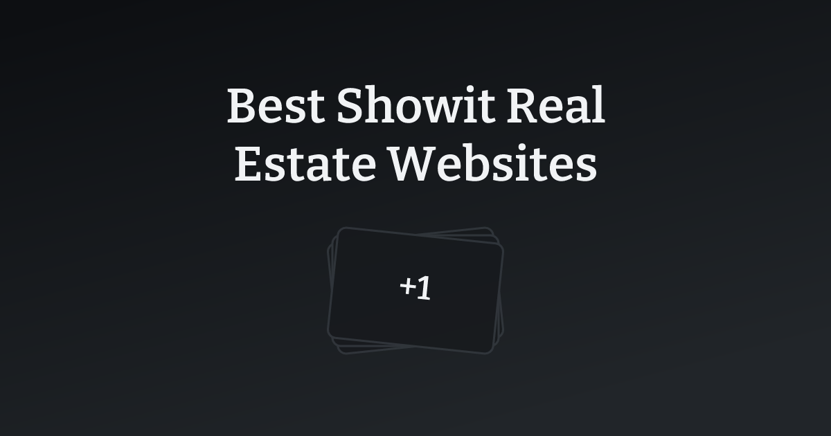 Best Showit Real Estate Websites with count