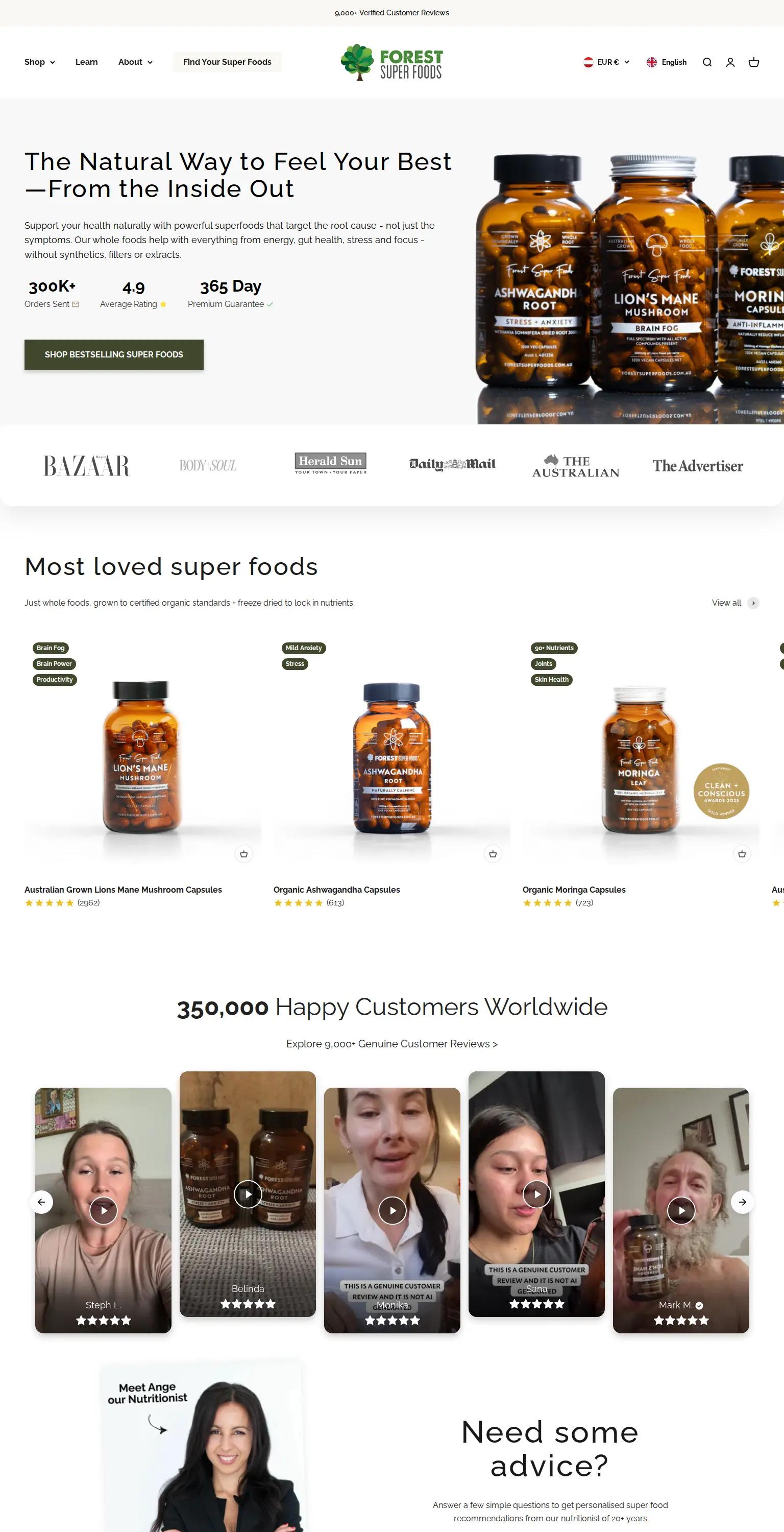 Forest Super Foods screenshot