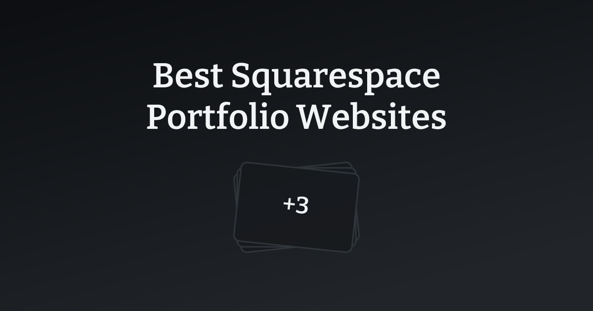 Best Squarespace Portfolio Websites with count