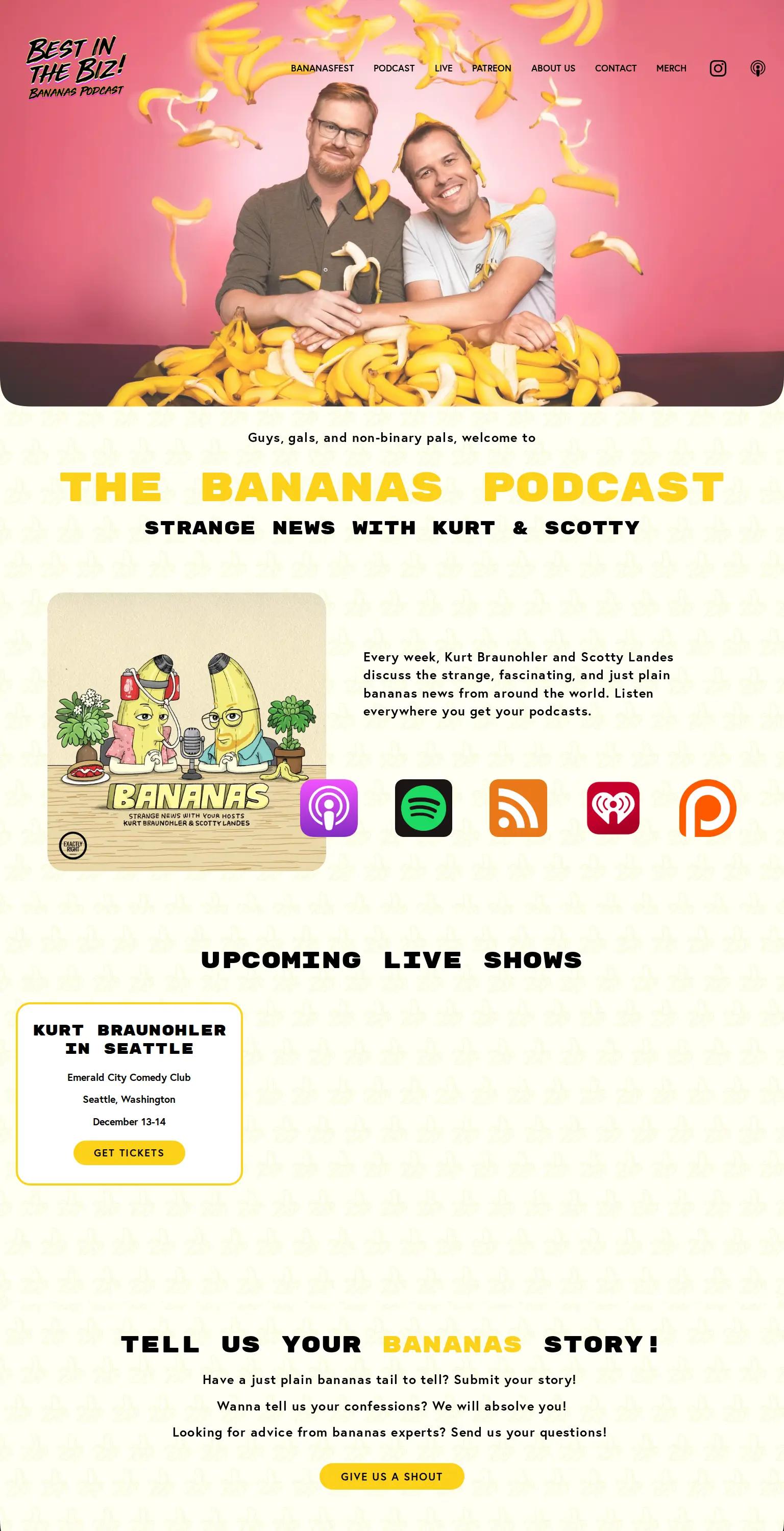 Bananas Podcast screenshot