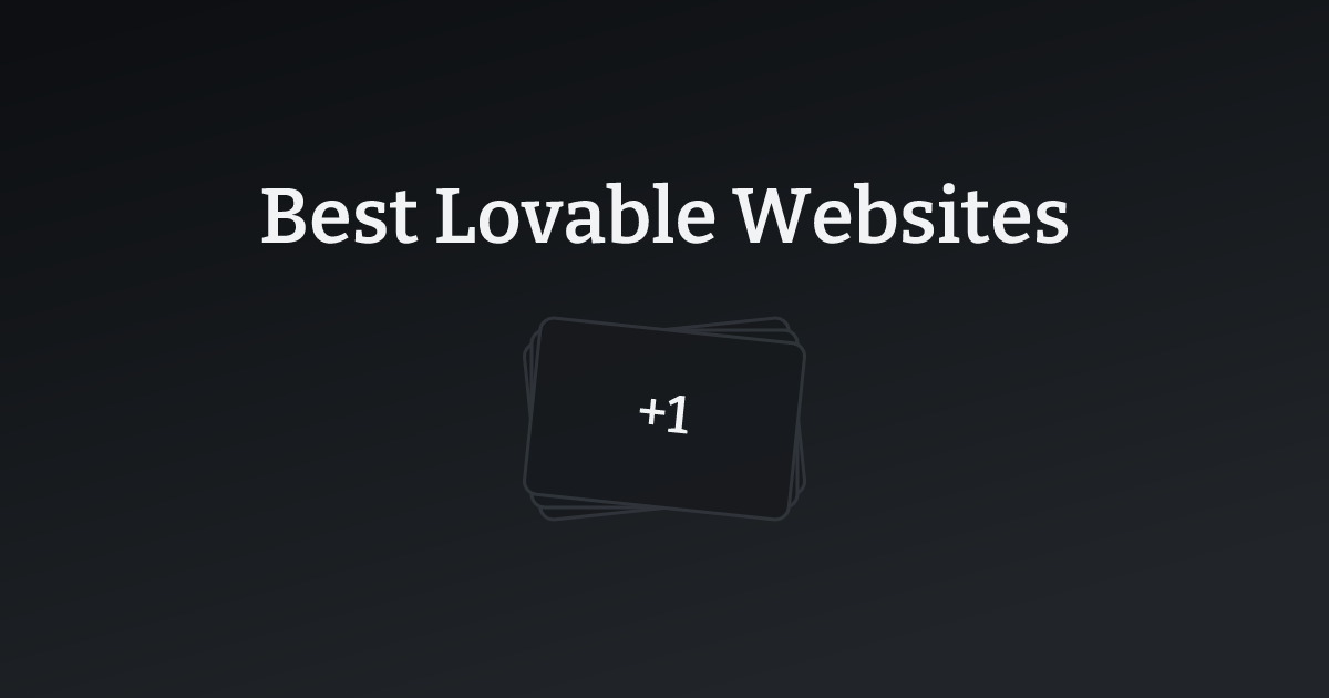 Best Lovable Websites with count