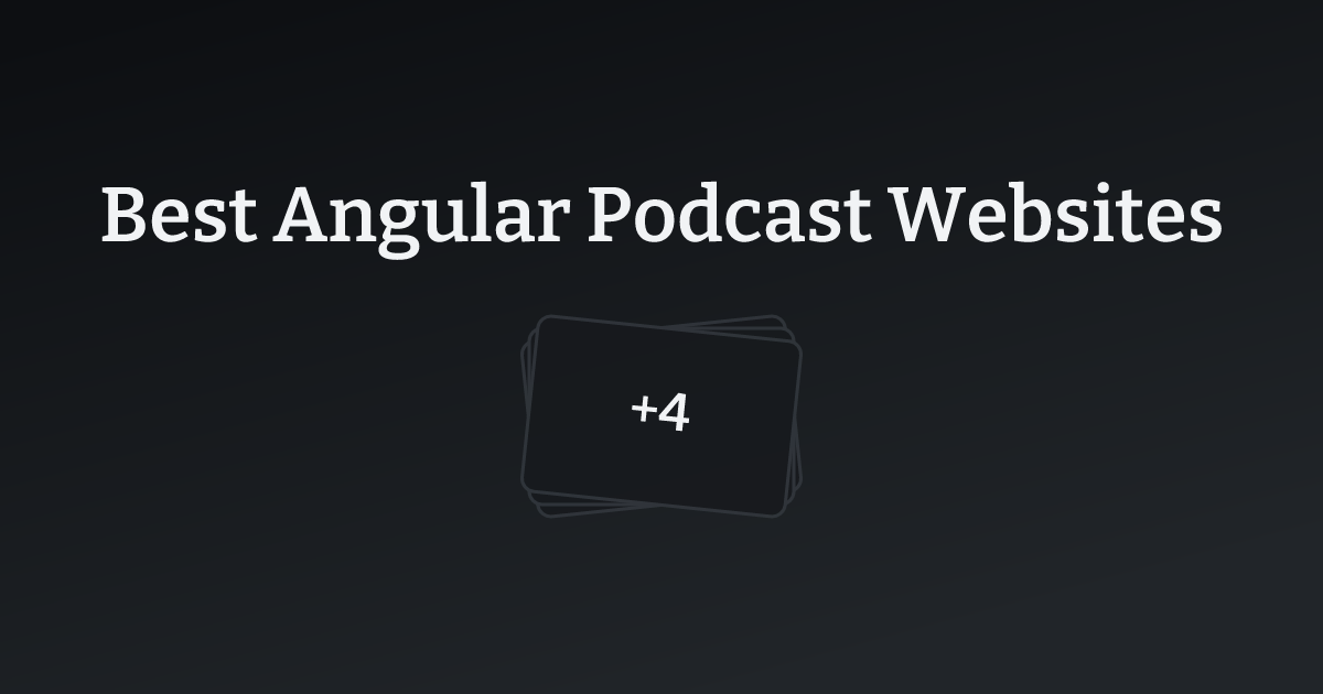 Best Angular Podcast Websites with count