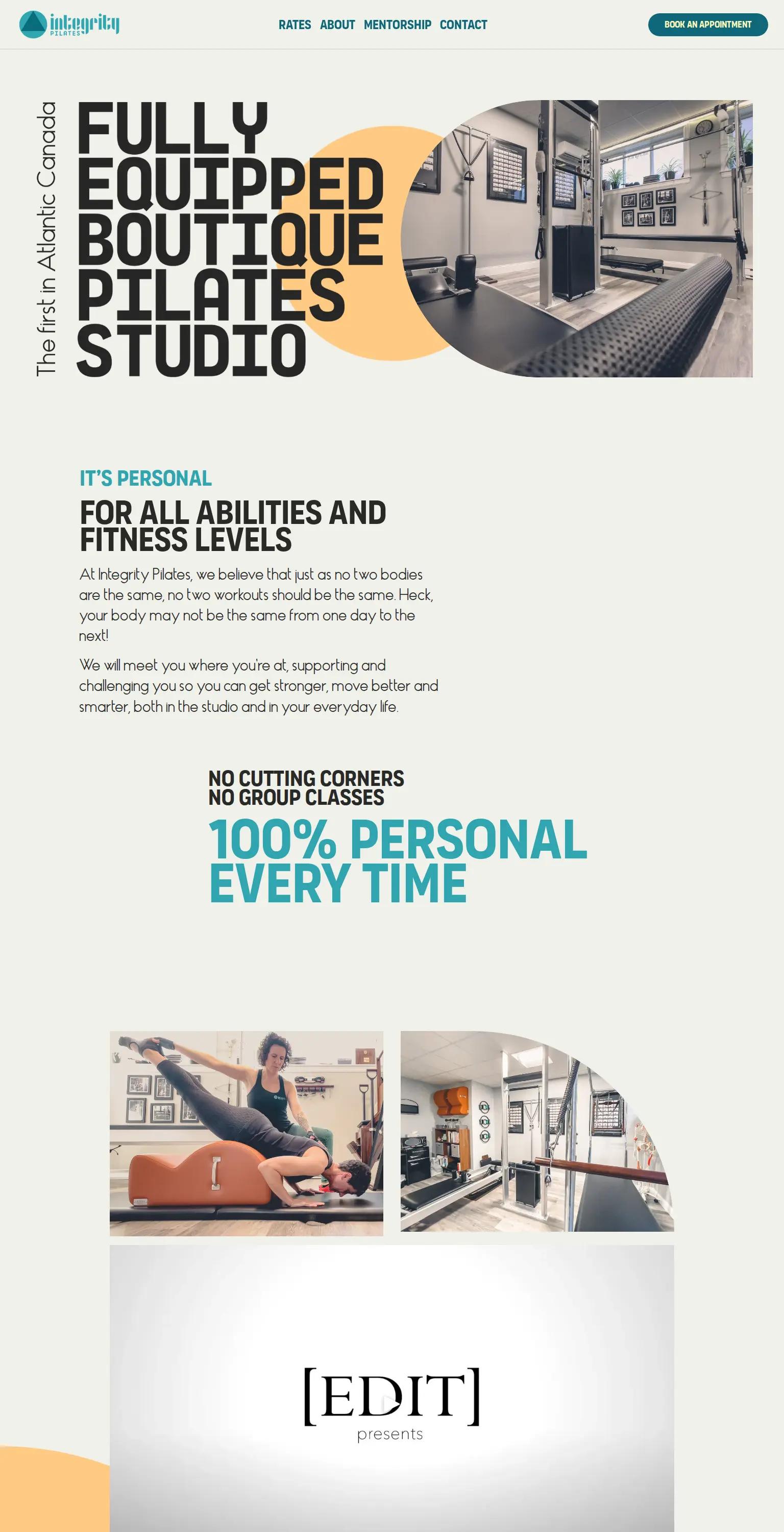 Integrity Pilates screenshot