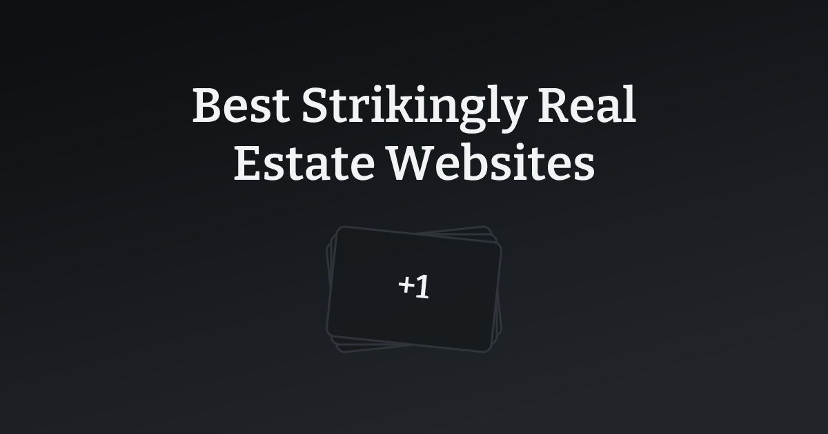 Best Strikingly Real Estate Websites with count