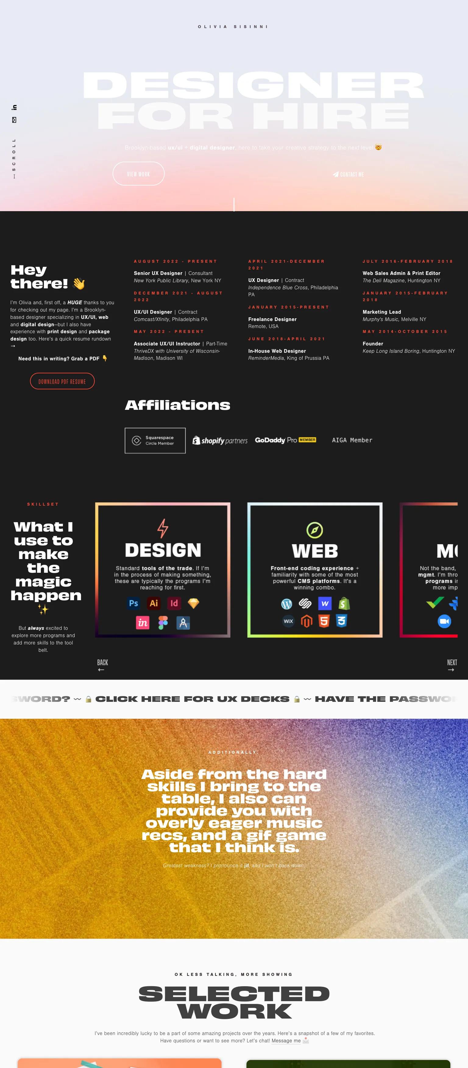 Olivia Sisinni screenshot