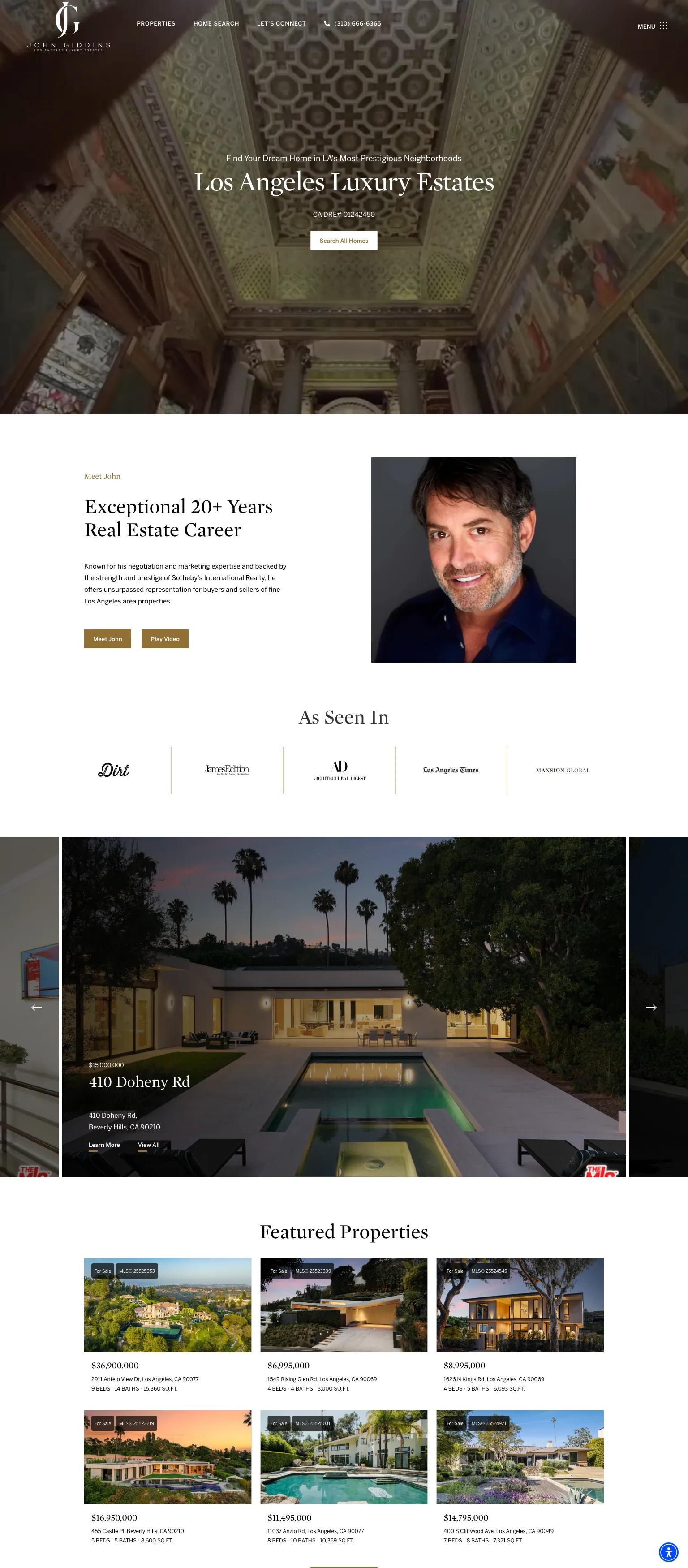 Los Angeles Luxury Estates screenshot