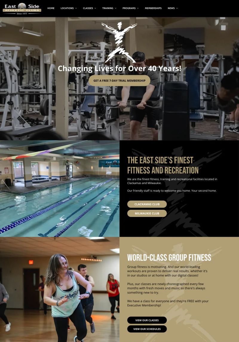 East Side Athletic Club screenshot