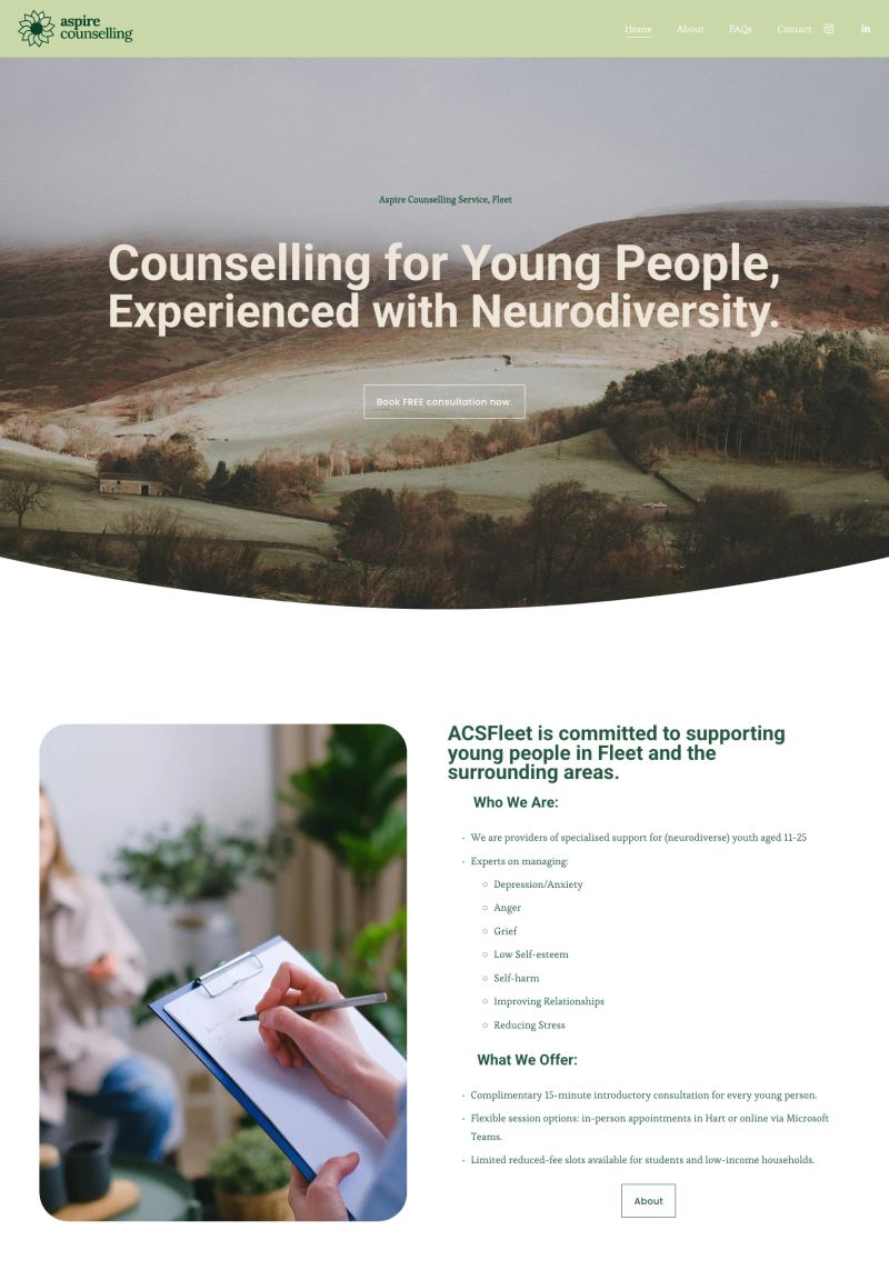 Aspire Counselling Service screenshot