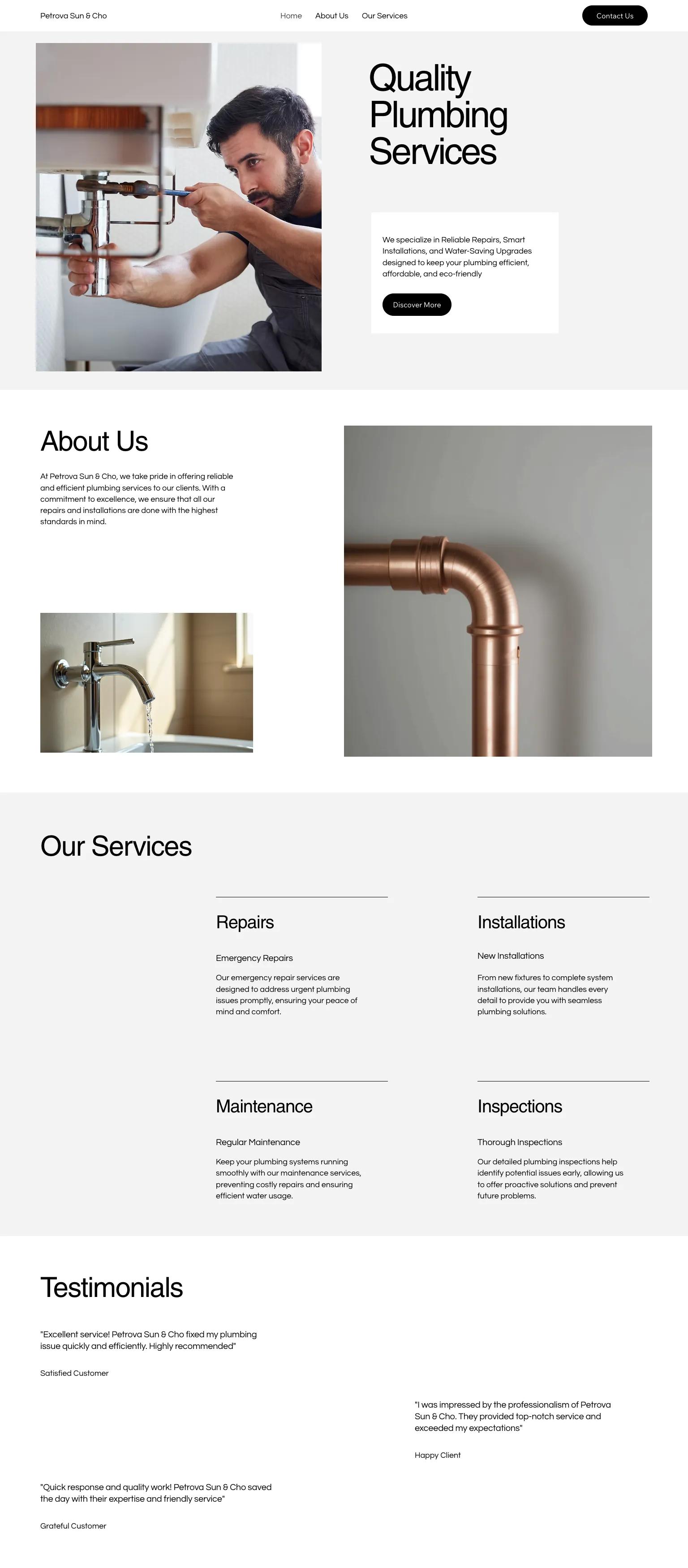 Plumbing Services (Sleek) screenshot