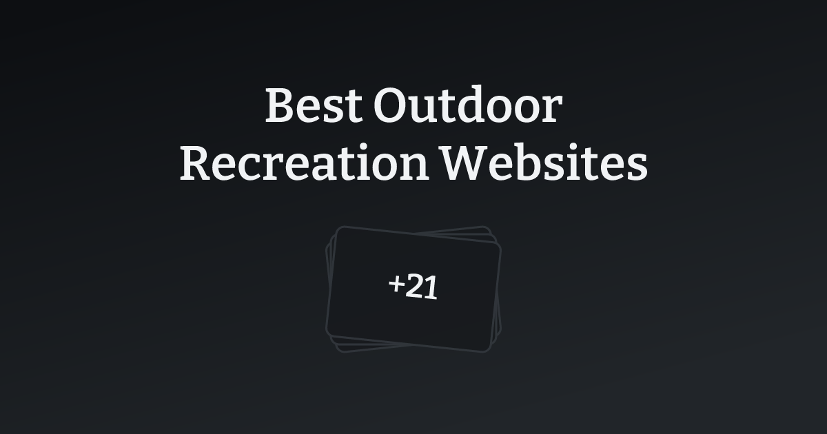 Best Outdoor Recreation Websites with count