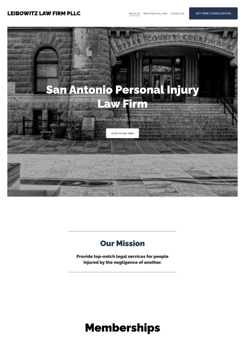 Leibowitz Law Firm PLLC screenshot