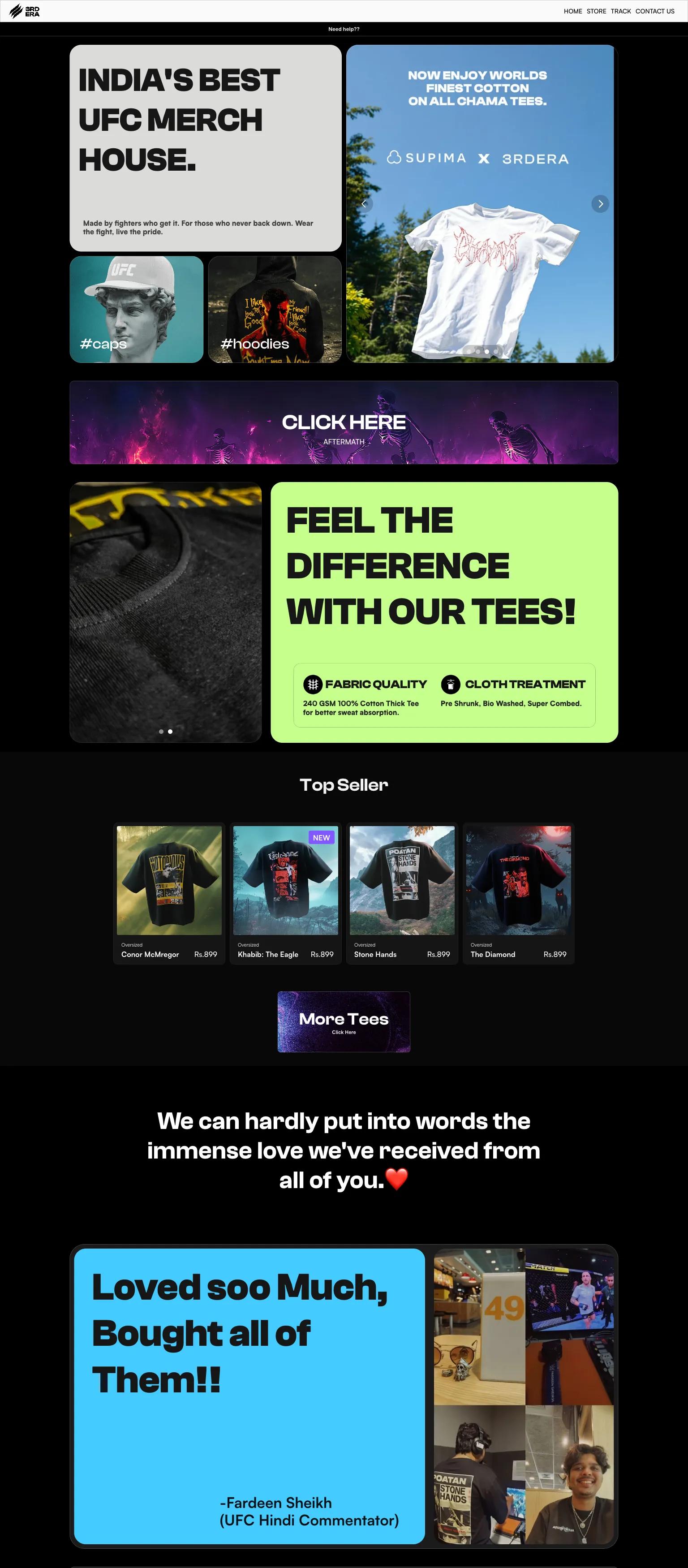 UFC Merch House screenshot