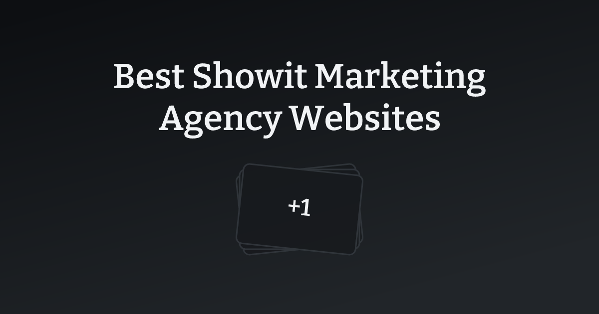 Best Showit Marketing Agency Websites with count