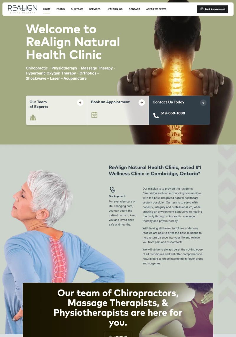 ReAlign Natural Health Clinic screenshot