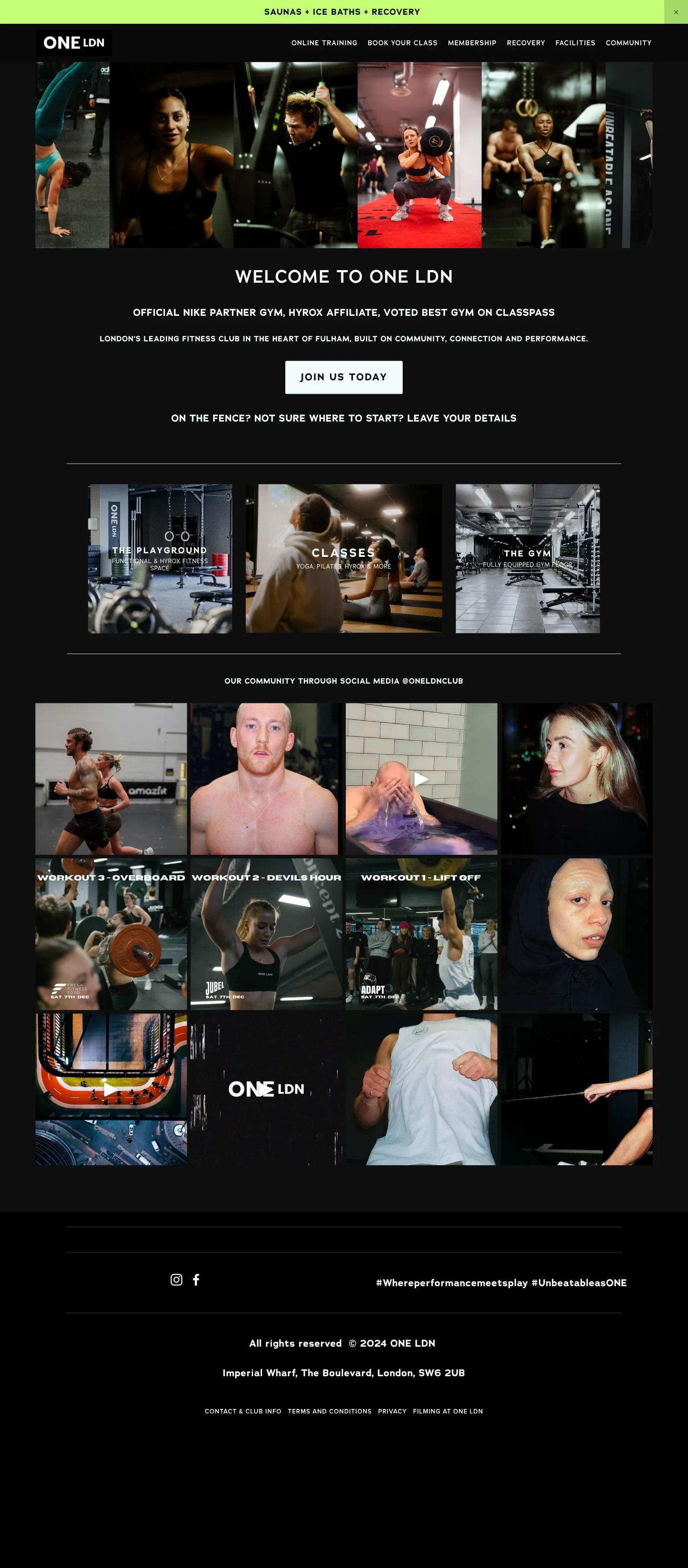 ONE LDN (Gym) screenshot