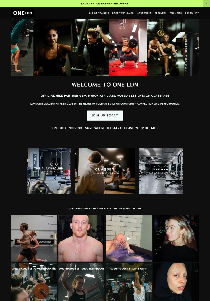ONE LDN (Gym) screenshot