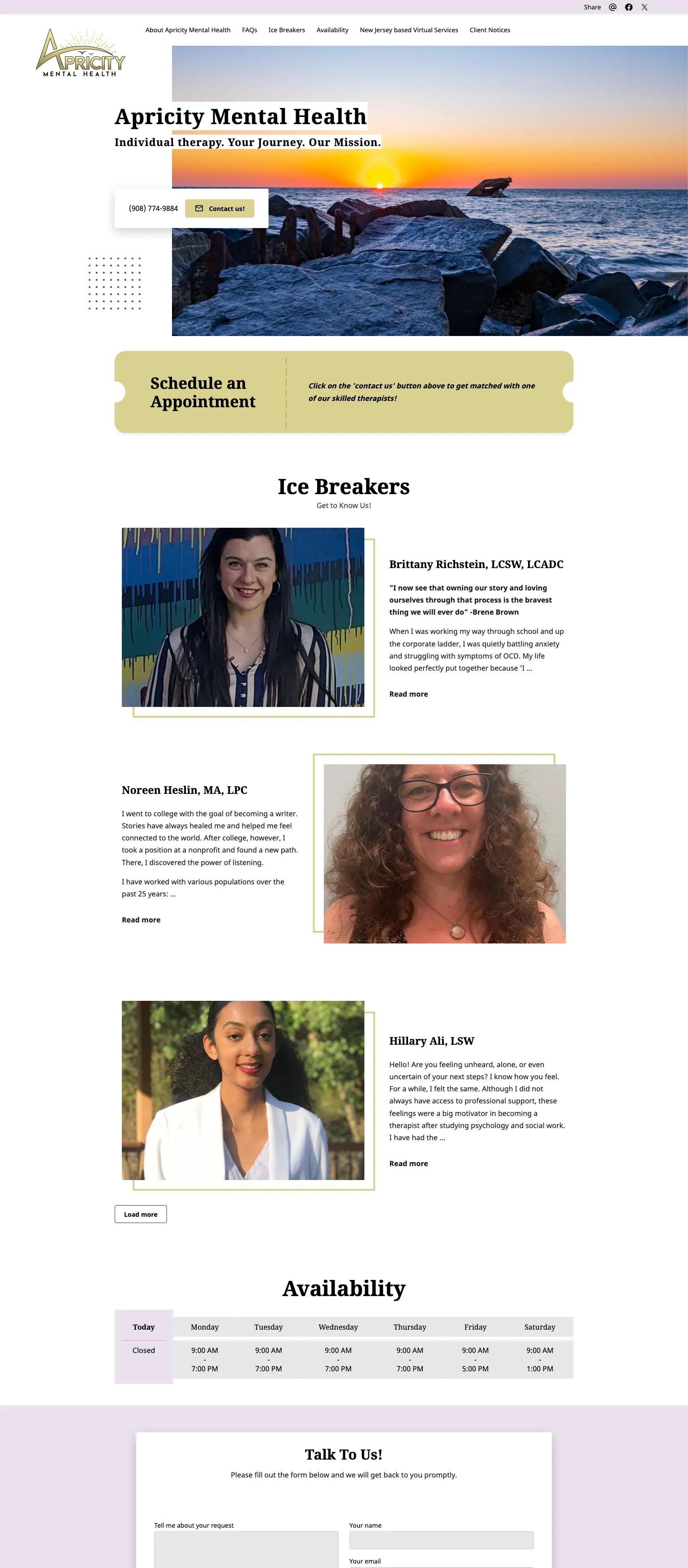 Apricity Mental Health screenshot