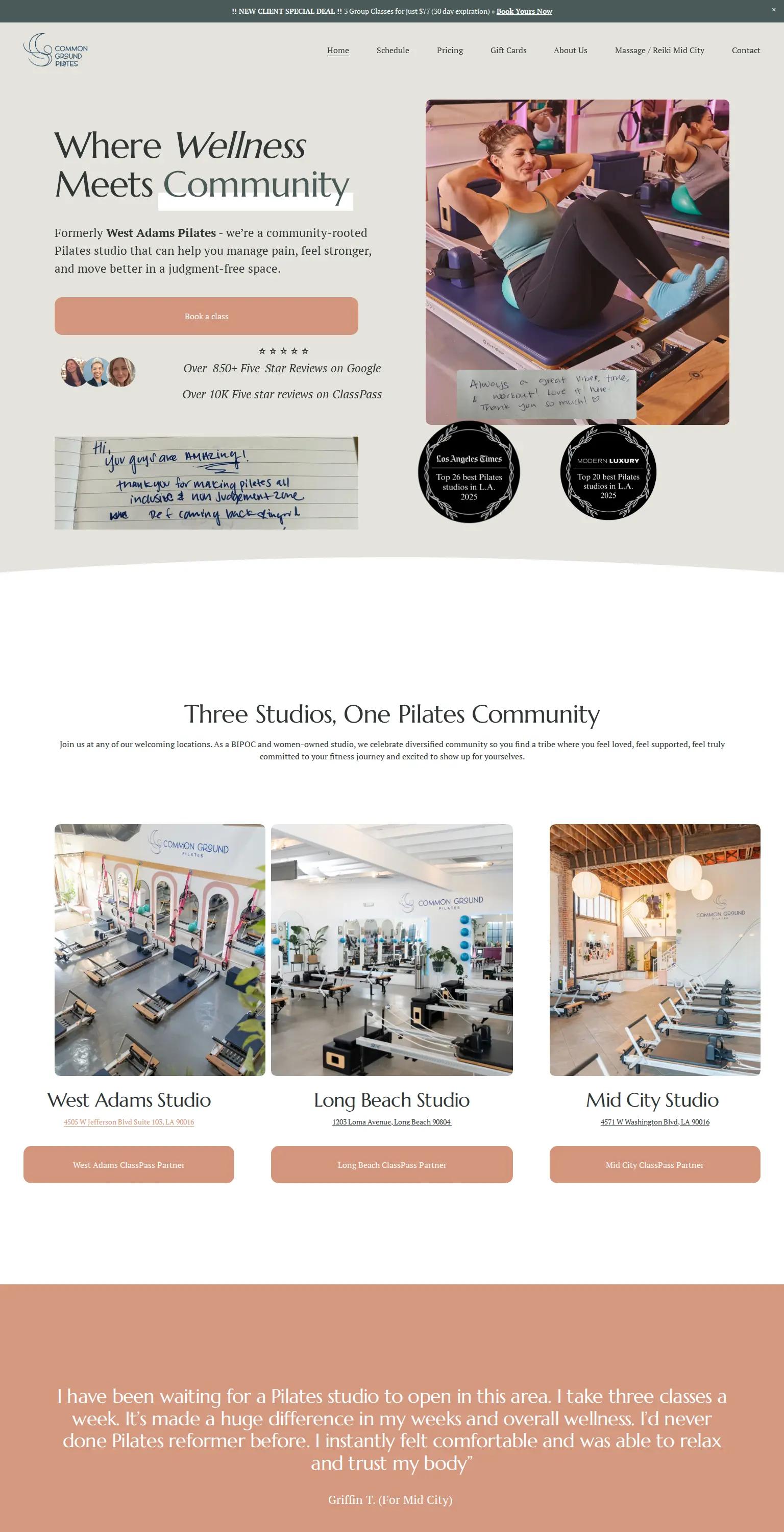 Common Ground Pilates screenshot