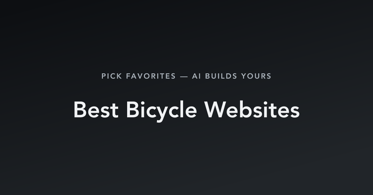 Best Bicycle Websites with count