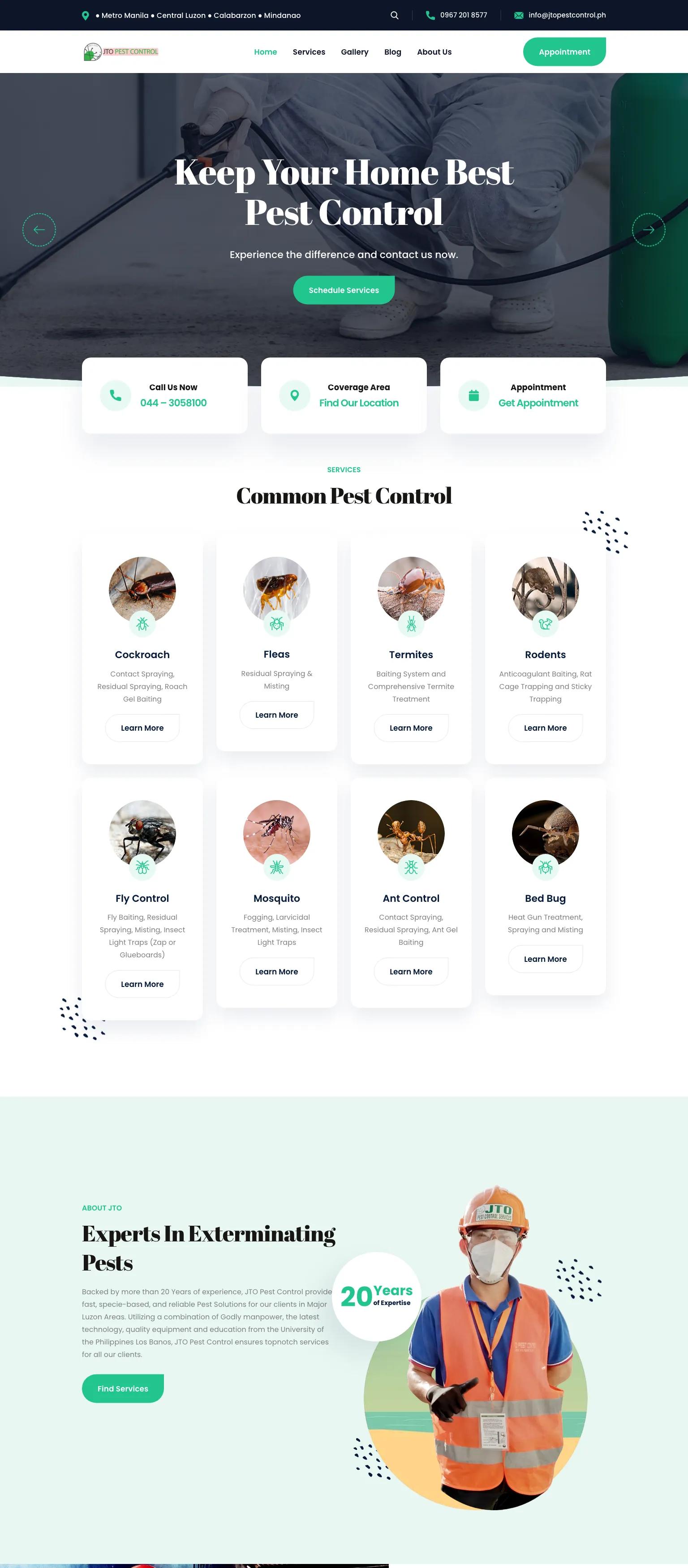 JTO Pest Control screenshot