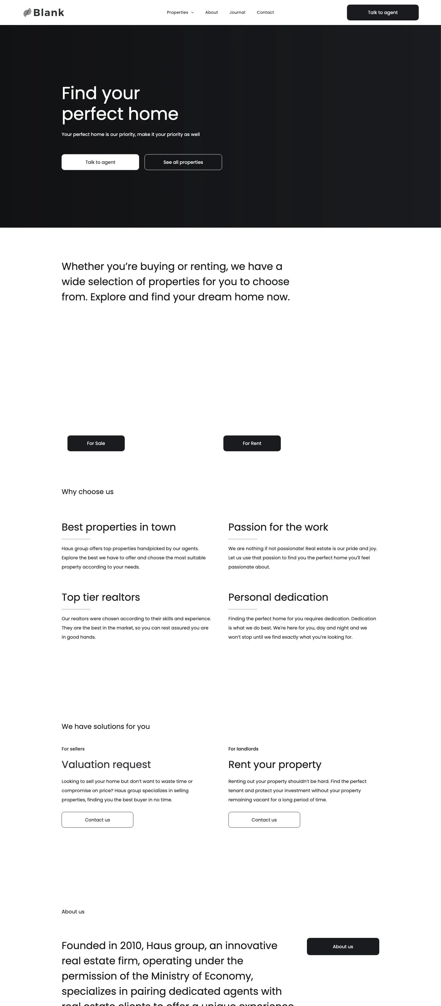 Blank Real Estate screenshot