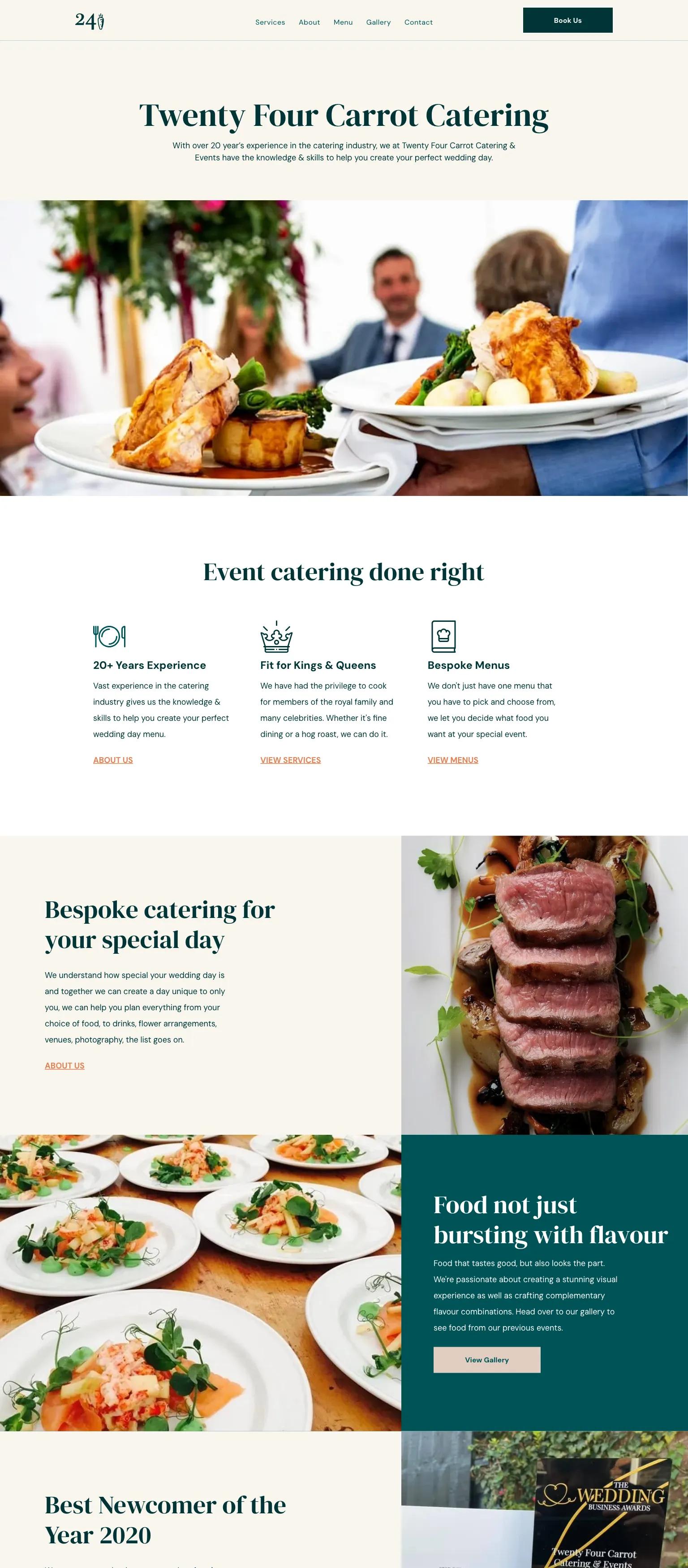 Twenty Four Carrot Catering screenshot