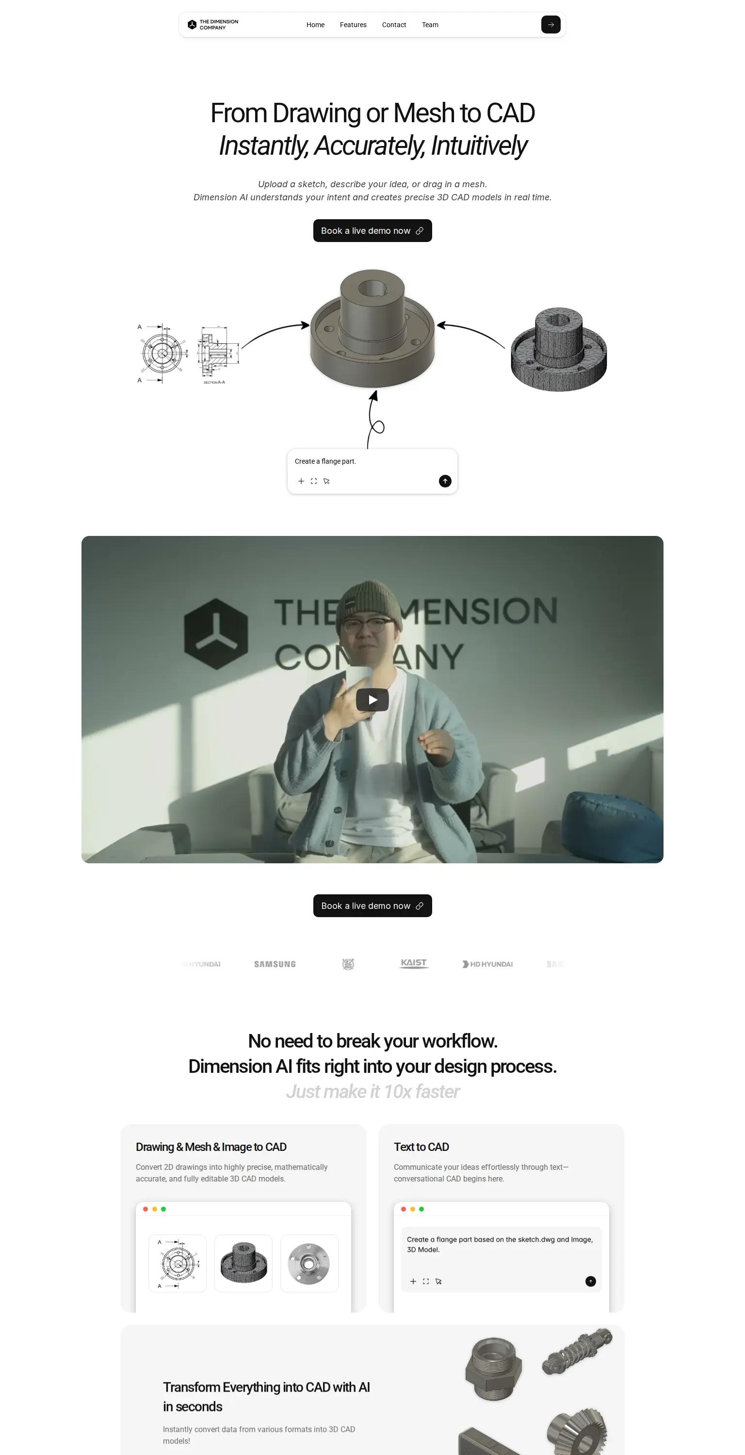 Dimension AI screenshot