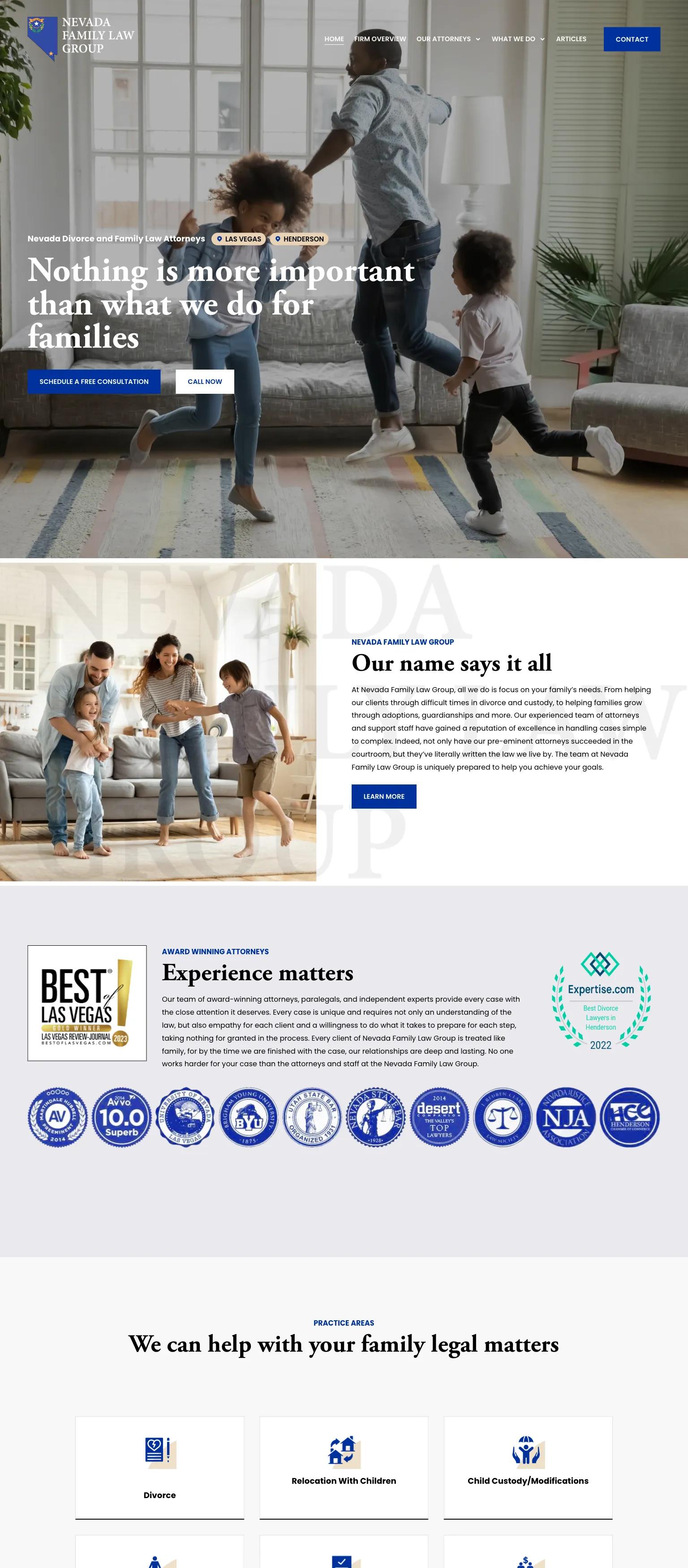 Nevada Family Law Group screenshot