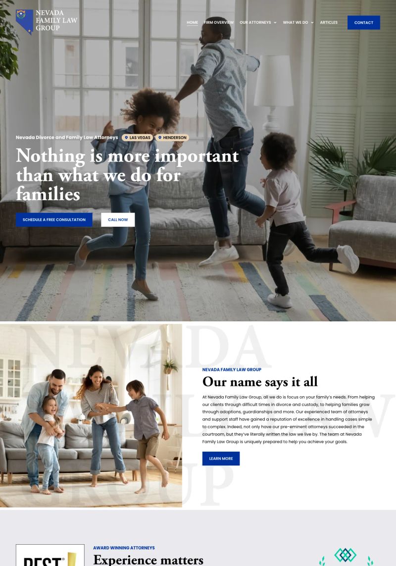 Nevada Family Law Group screenshot