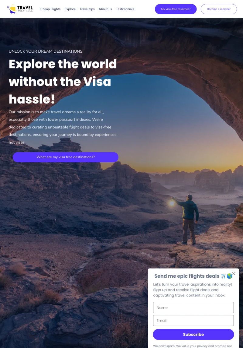 Travel Visa Free screenshot