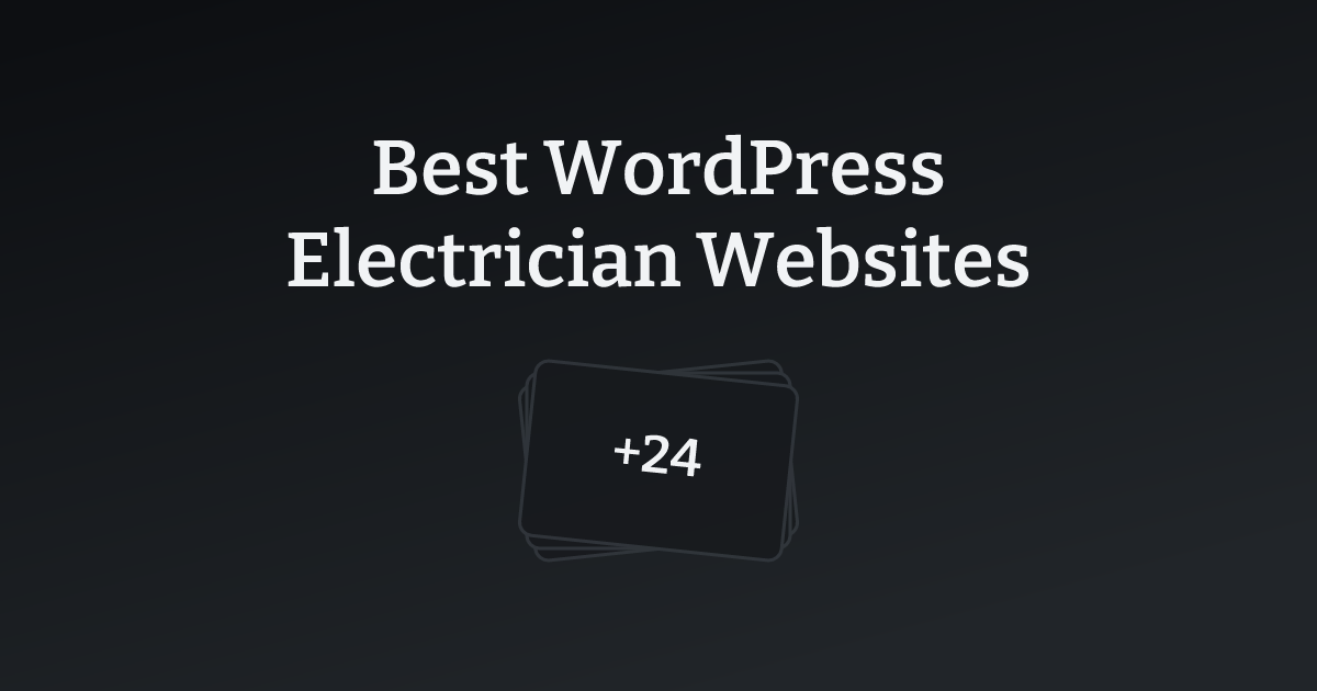 Best WordPress Electrician Websites with count