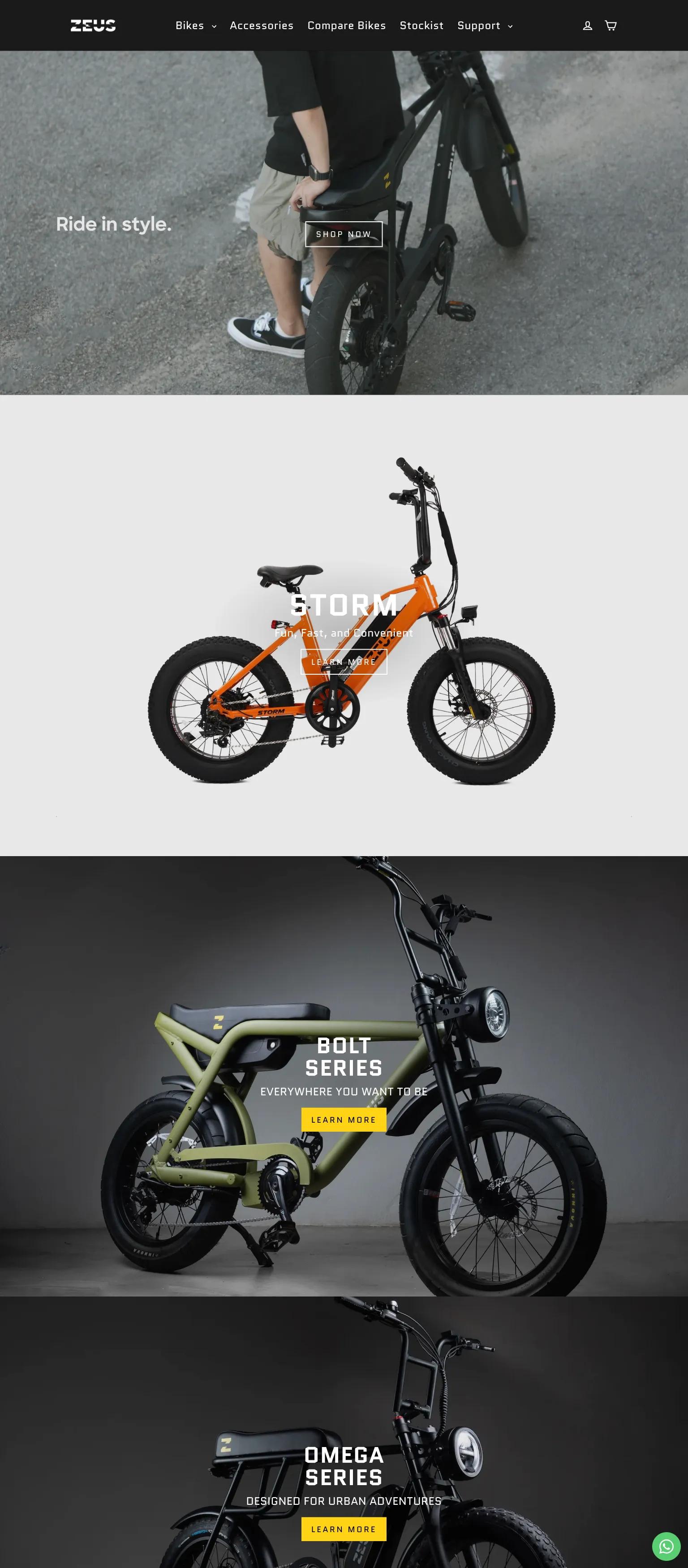 Zeus Bikes screenshot