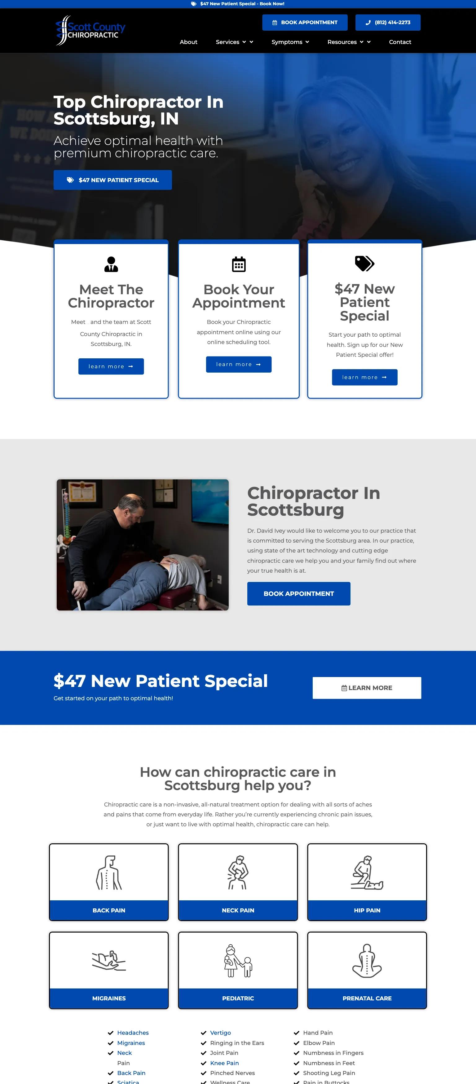 Scott County Chiropractic screenshot