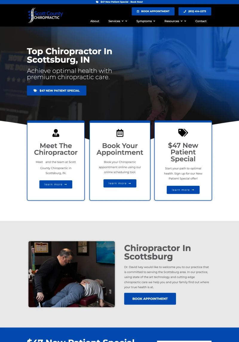 Scott County Chiropractic screenshot