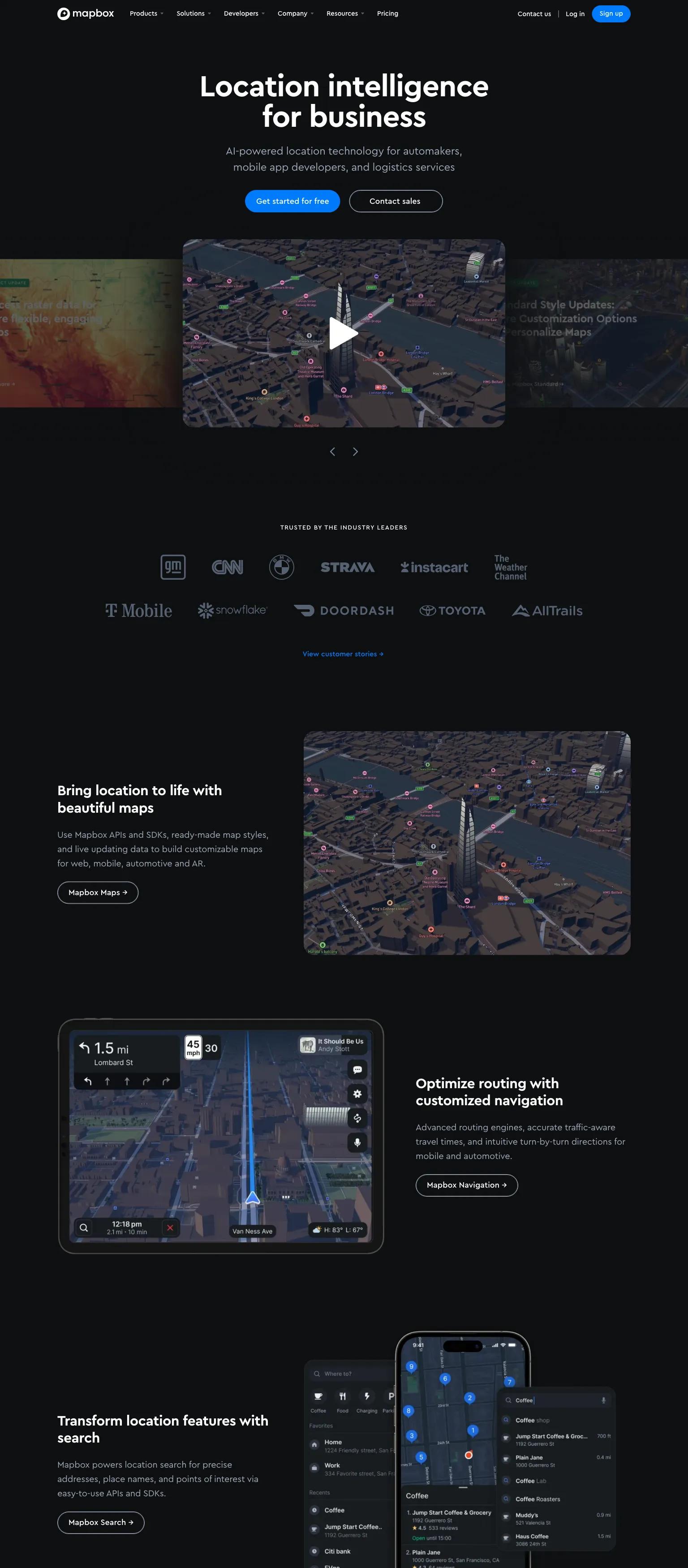 Mapbox screenshot