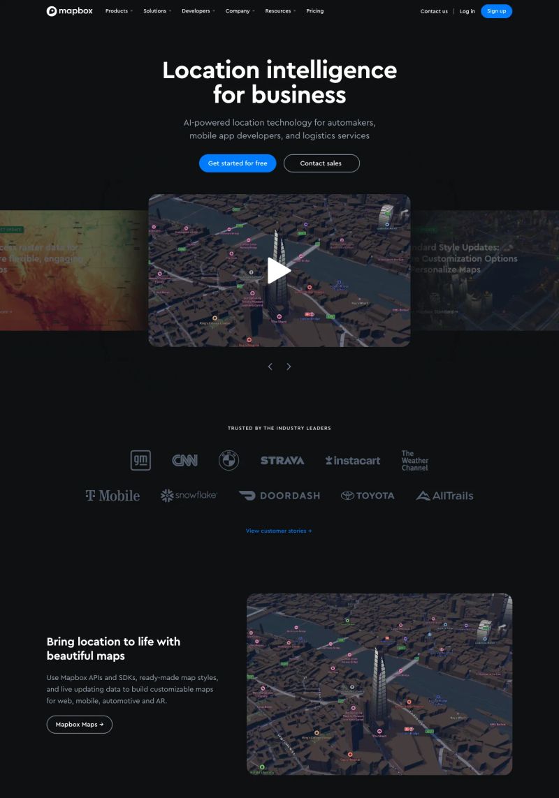 Mapbox screenshot