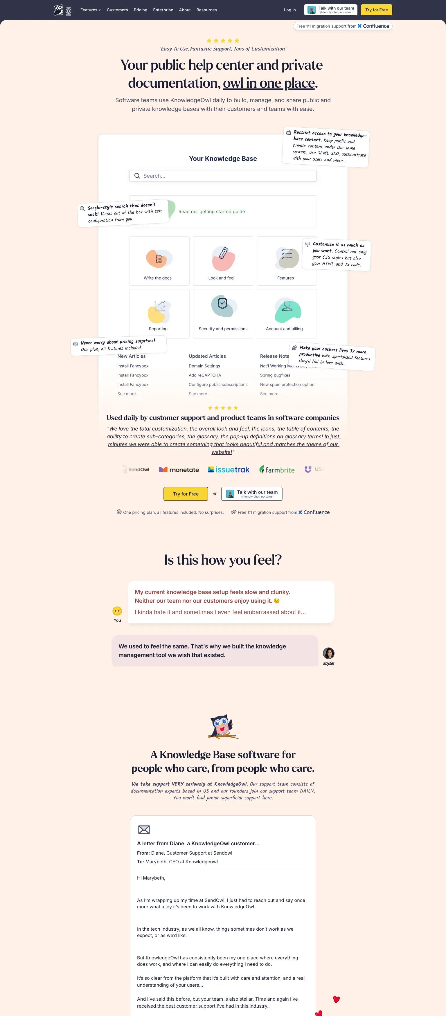 KnowledgeOwl screenshot