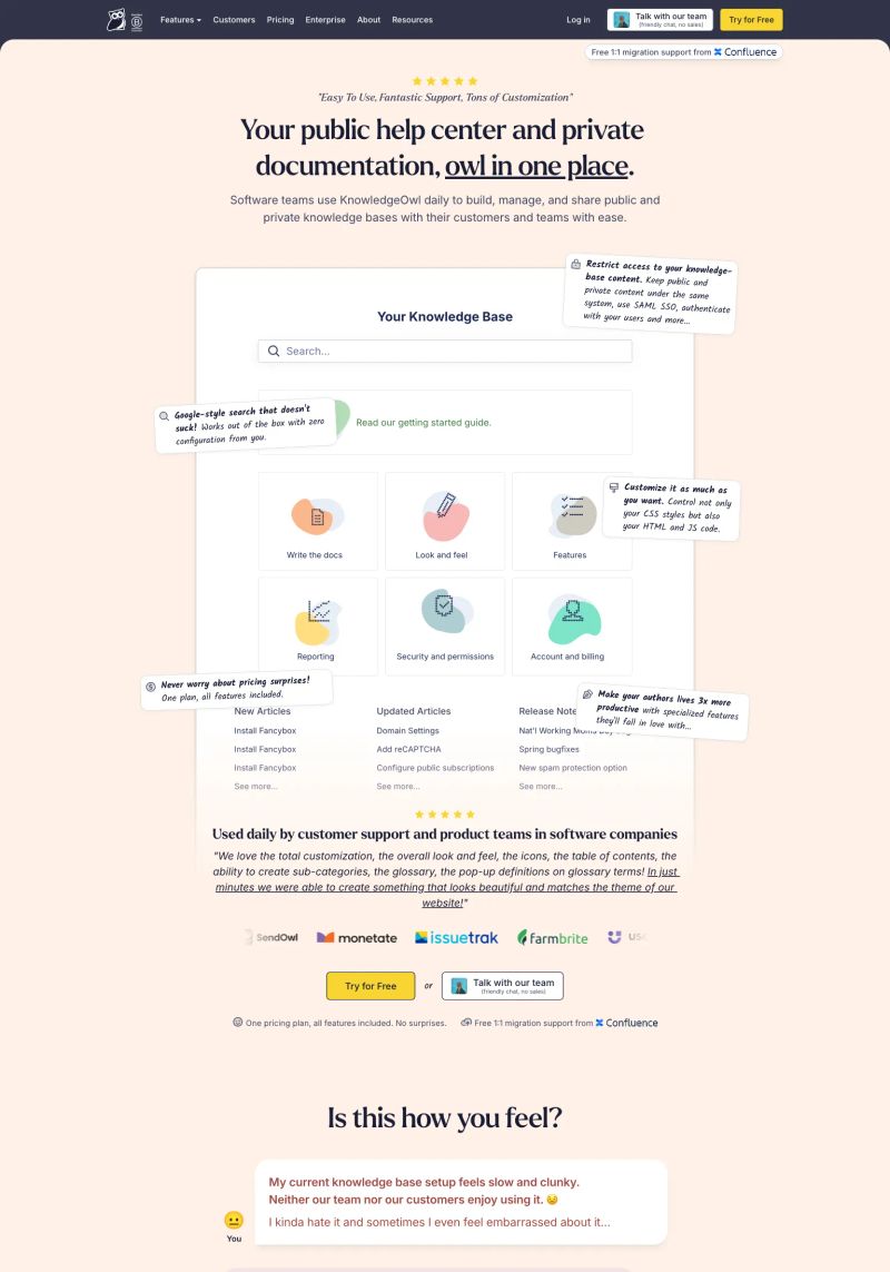 KnowledgeOwl screenshot