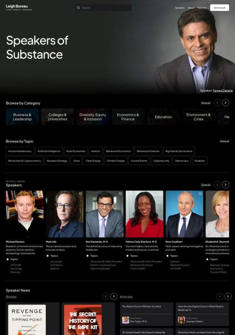 Leigh Bureau screenshot