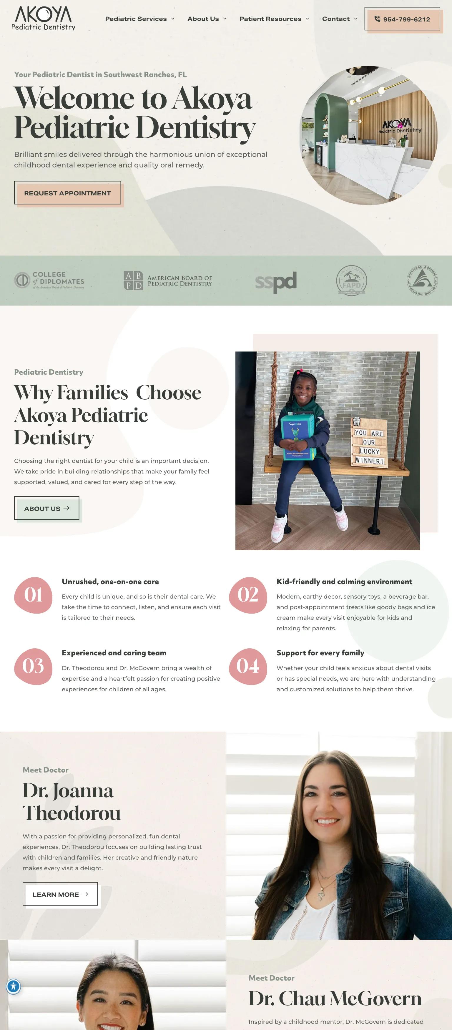 Akoya Pediatric Dentistry screenshot