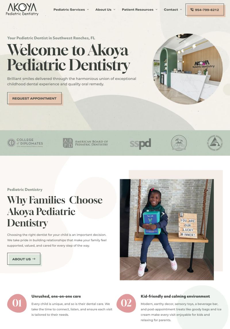 Akoya Pediatric Dentistry screenshot