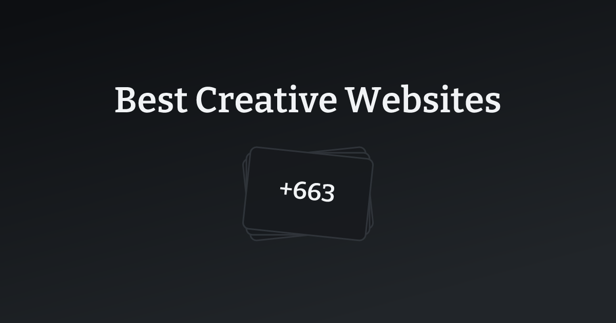 Best Creative Websites with count