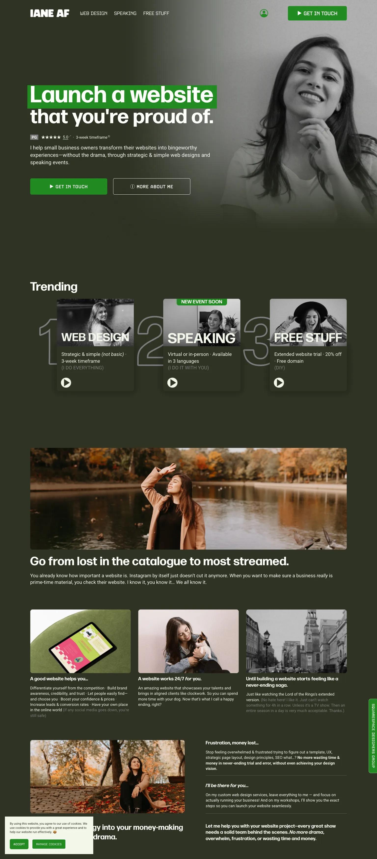 Squarespace Designers Group screenshot
