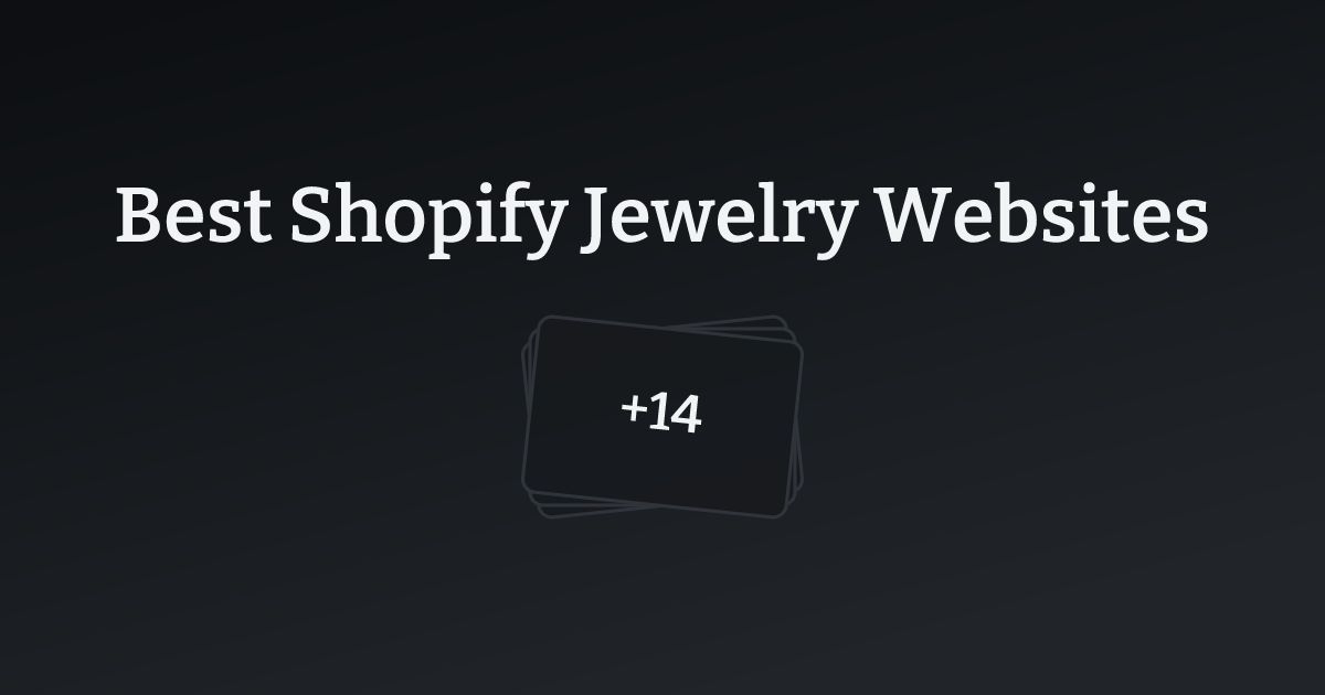 Best Shopify Jewelry Websites with count