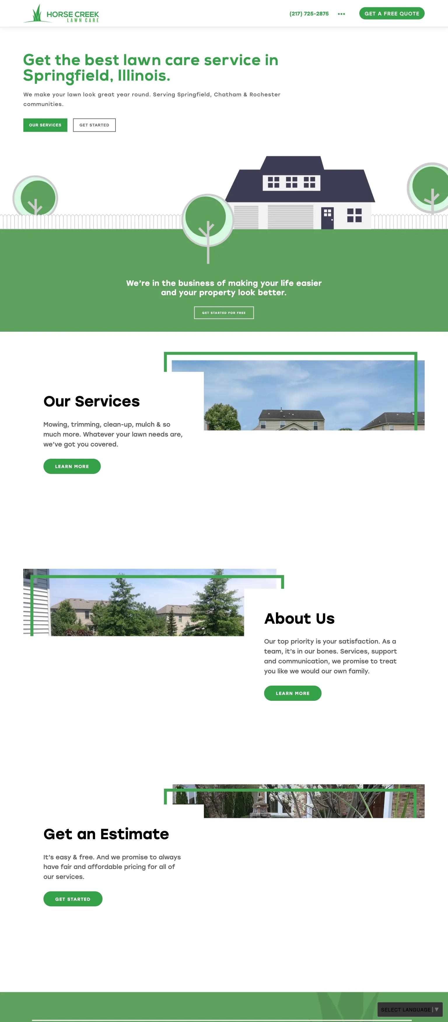 Horse Creek Lawn Care screenshot