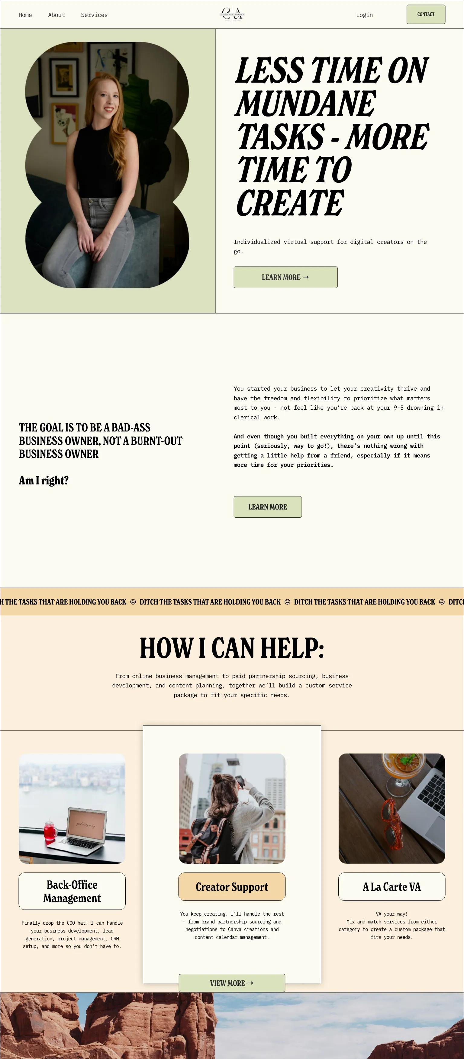 Courtney Adrian VA screenshot