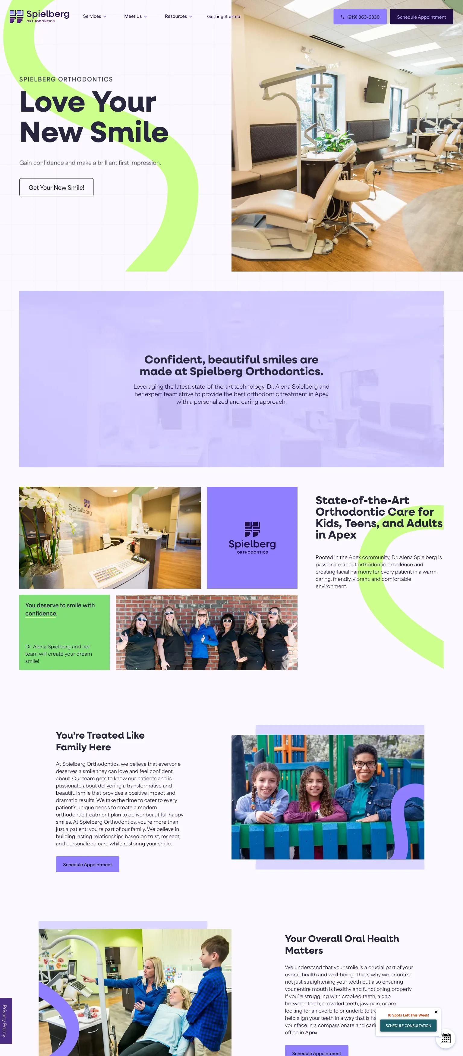 Spielberg Orthodontics screenshot