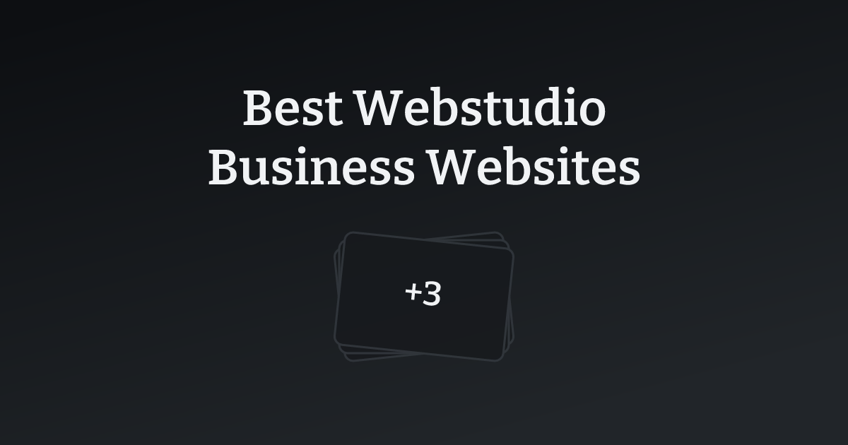 Best Webstudio Business Websites with count