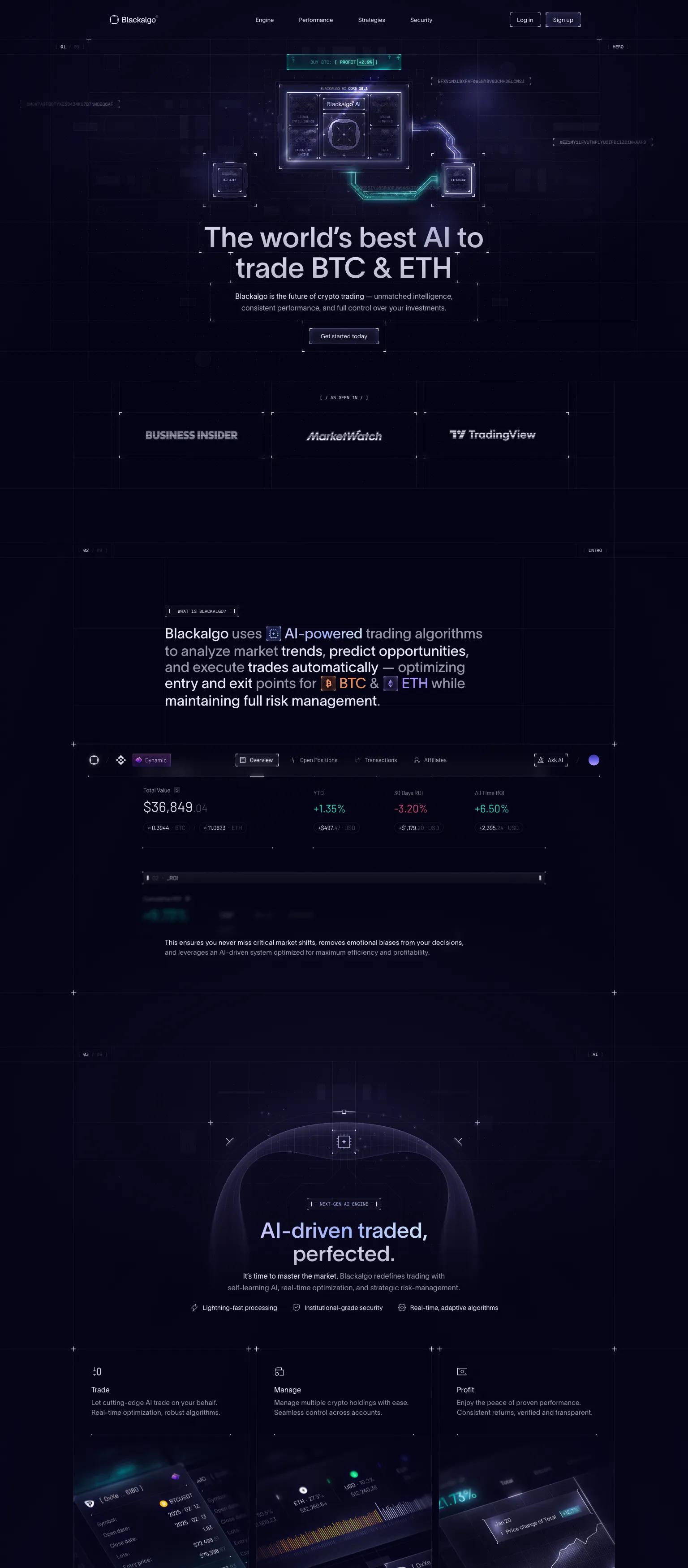 Blackalgo screenshot
