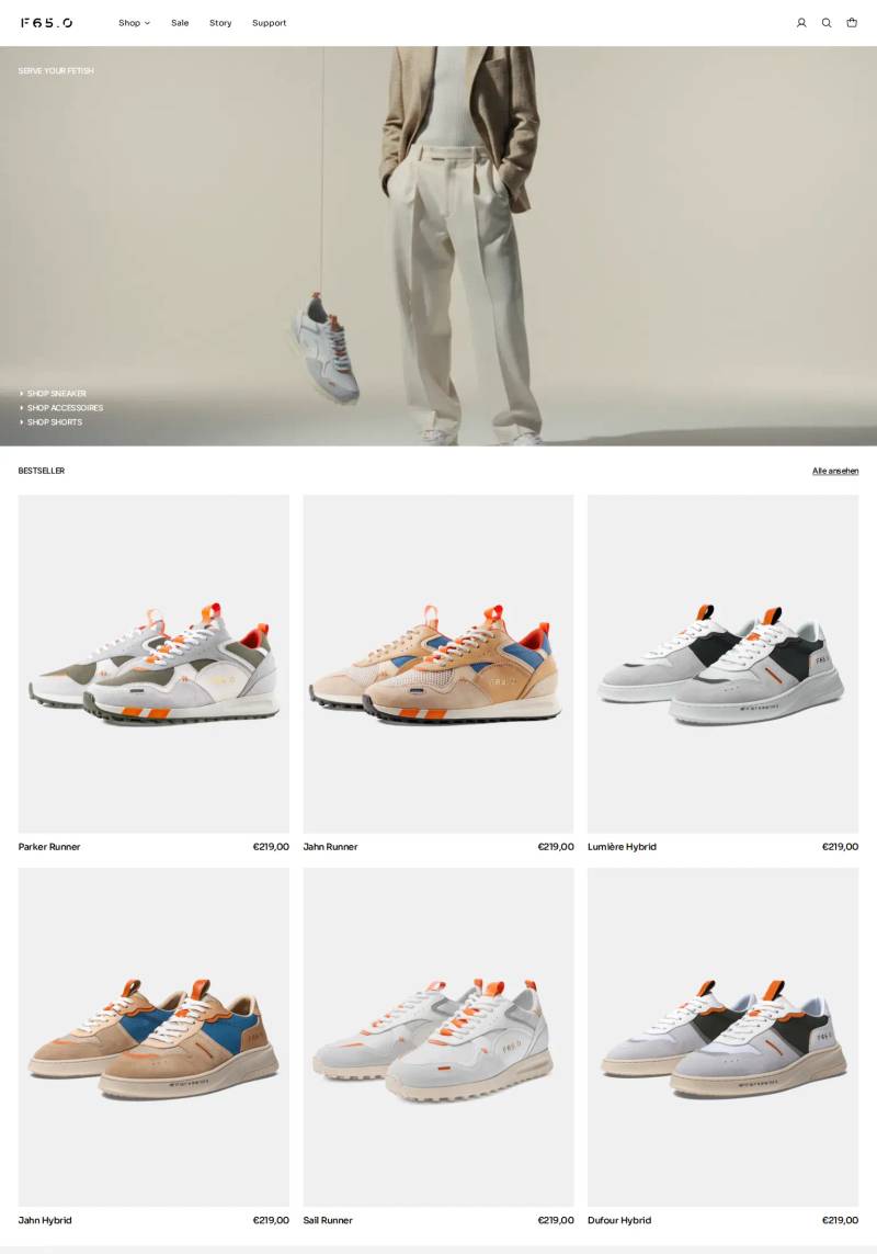 Collum Grid Examples 16 Best Footwear Website Examples (2026)